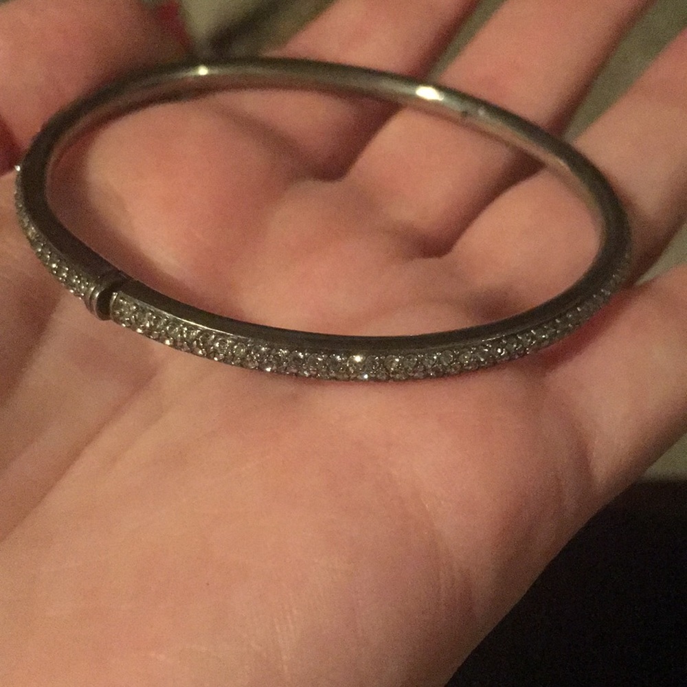 NEVER WORN black bracelet with jewels